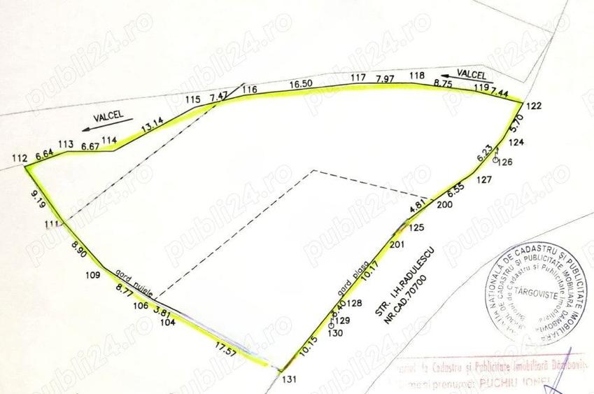 Teren Construcții intravilan de 1561 mp, în Pucioasa