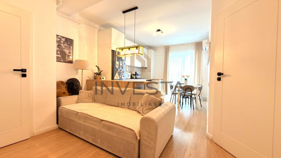 Apartament cu 2 camere semidecomandat, mobilat în Mărăști