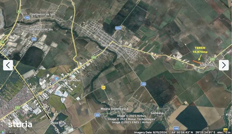 Teren de 16870 mp, în Găneasa