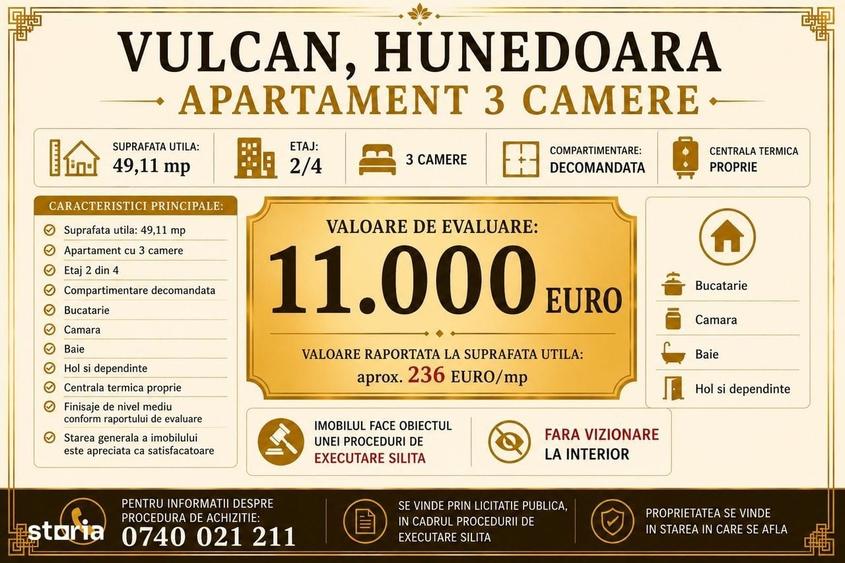 Apartament cu 3 camere decomandat în Central