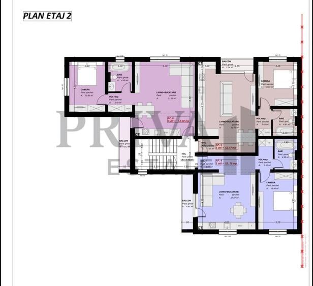 Apartament cu 2 camere semidecomandat în Moșnița Nouă