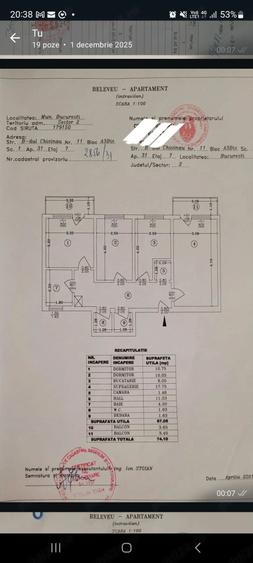 Apartament cu 3 camere decomandat în Chișinau