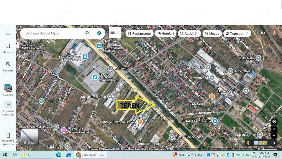 Inchiriez 500 mp teren -Craiova-Carcea-Ford-Selgros-la asfalt - 4