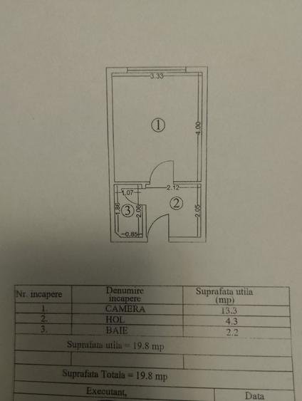 Garsonieră nedecomandată în Năvodari Tabără