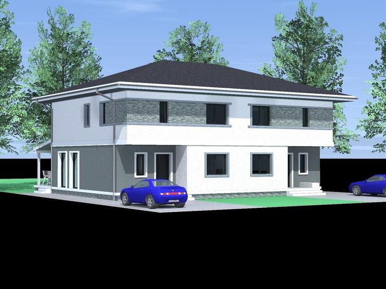 Duplex cu 8 camere cu Canalizare în Giarmata-Vii
