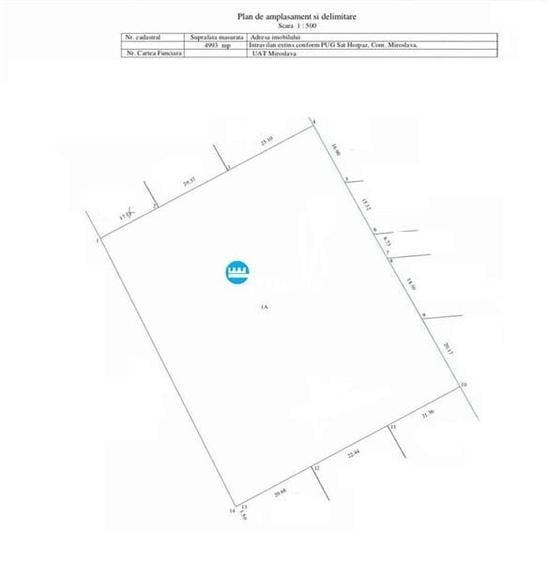 Teren Construcții intravilan de 4993 mp, în Horpaz