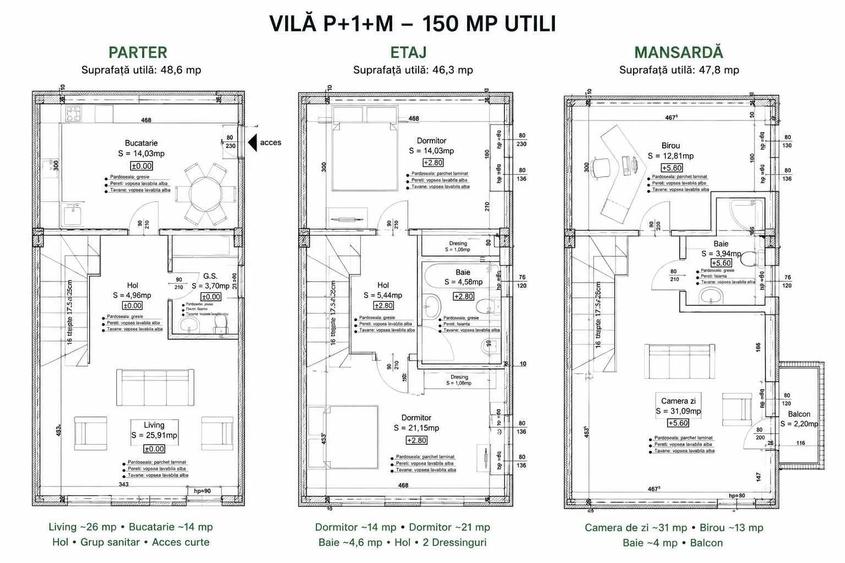 Casă cu 4 camere cu Teren 200 Mp în Central