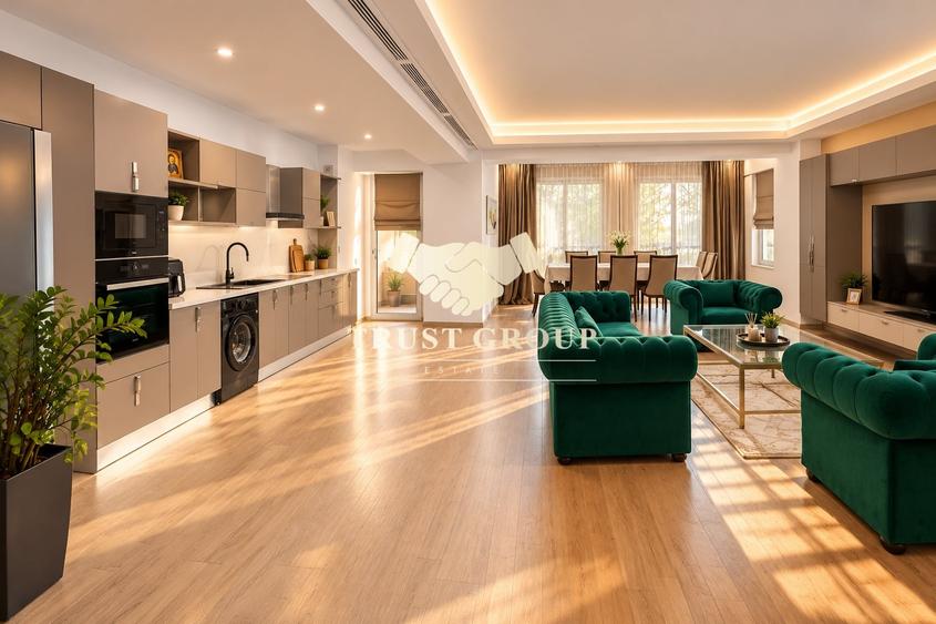 Apartament cu 4 camere semidecomandat în Herăstrău