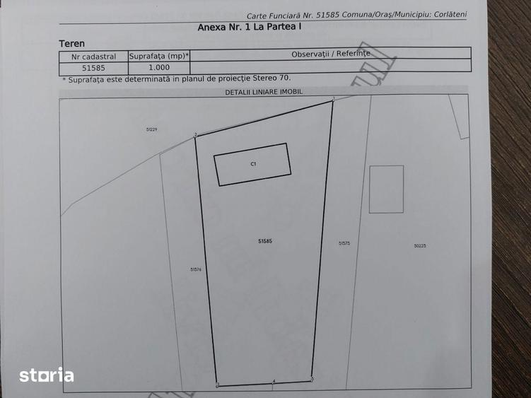 Teren de 3000 mp, în Corlăteni