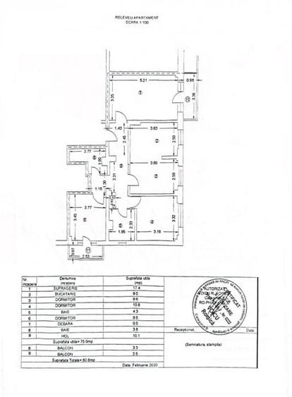 Apartament cu 4 camere decomandat, mobilat în 9 Mai