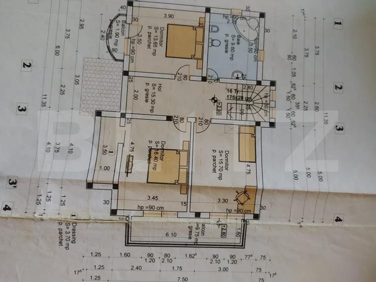 Casă individuală cu 5 camere cu Teren 578 Mp în Hlincea