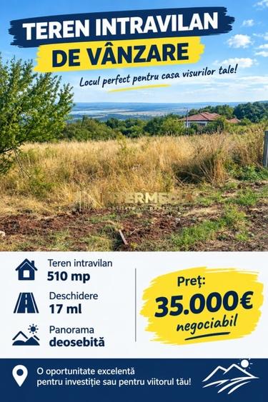 Teren Construcții intravilan de 510 mp, în Cetate