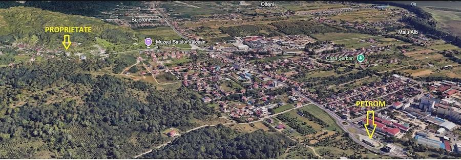 Casă cu 2 camere cu Teren 1008 Mp în Bujoreni