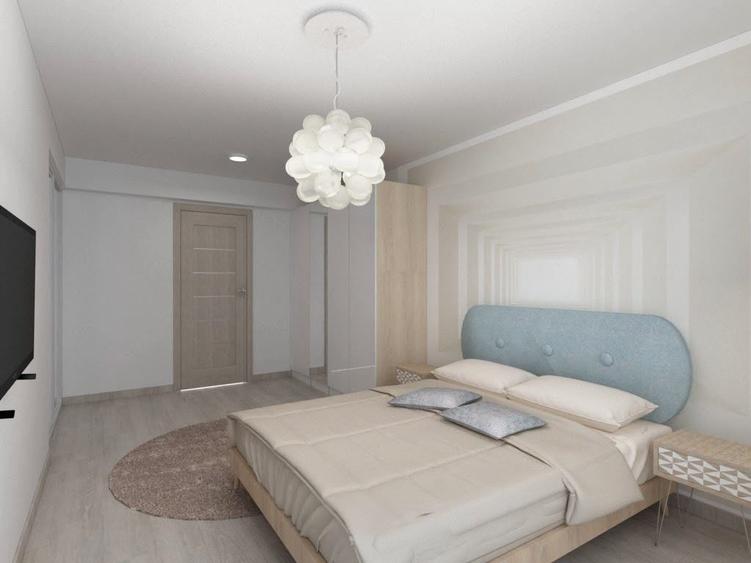 Apartament cu 2 camere, mobilat în Banu Manta