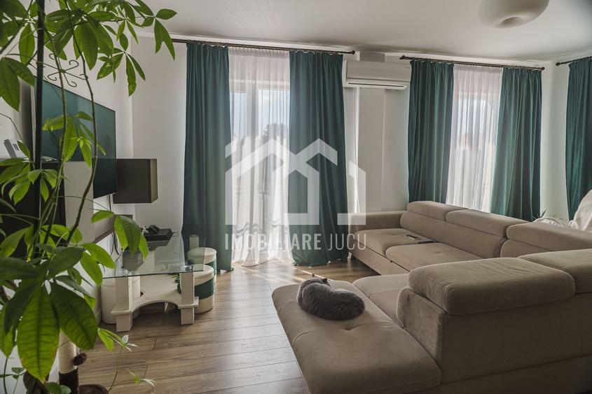 Apartament cu 2 camere semidecomandat, mobilat în Jucu de Sus