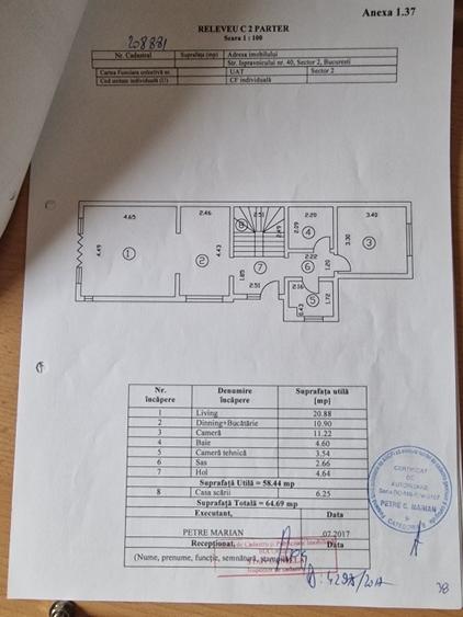 Casă individuală cu 5 camere cu Canalizare în Tei