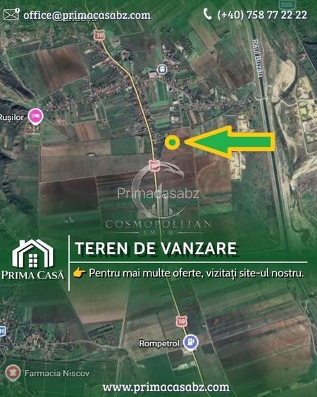 Teren in zona Candesti BZ suprafata 7.500mp deschidere 31m Pret: 2,5 mp