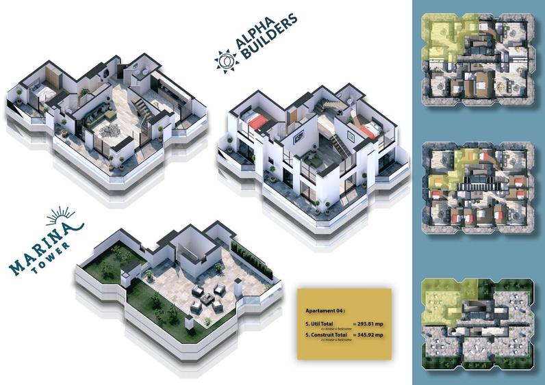 Apartament cu 4 camere în Nord