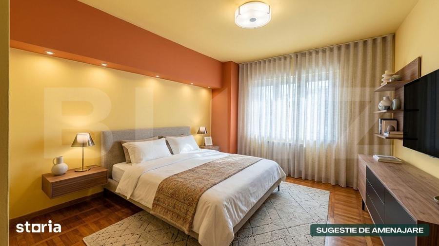 Apartament cu 3 camere decomandat în Central