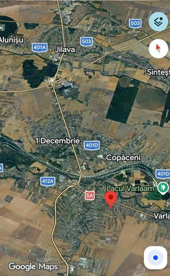 Teren de 1500 mp, în Adunații-Copăceni