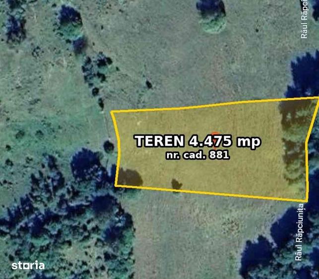 Teren de 4475 mp, în Ceahlău