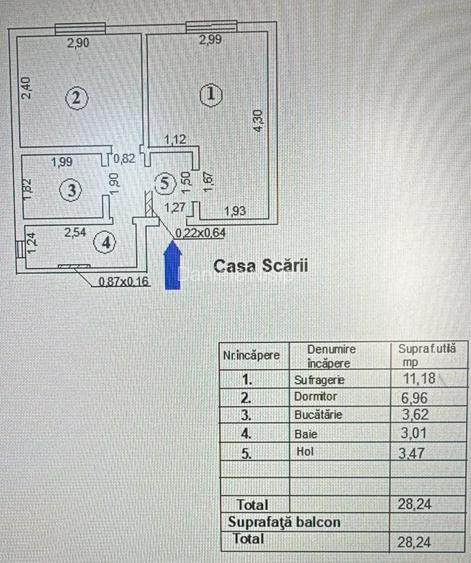Apartament cu 2 camere Micro 19