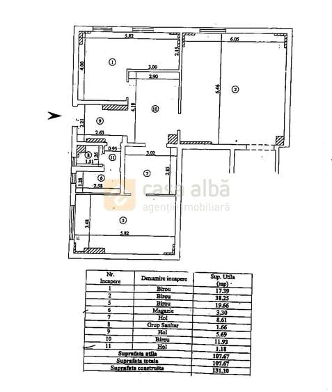 Spațiu comercial, de 107.66999816895 mp, în Păcurari