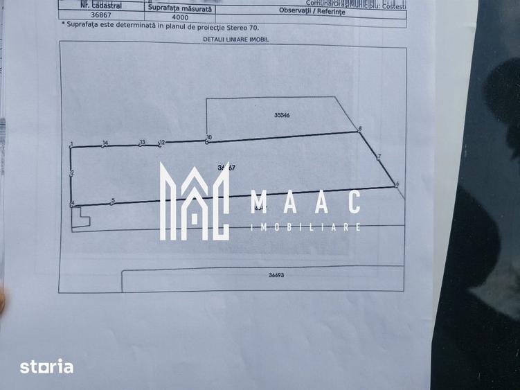 Teren de 4000 mp, în Tomșani