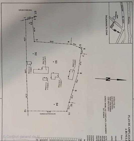 Casă individuală cu 5 camere cu Teren 4260 Mp în Seimeni