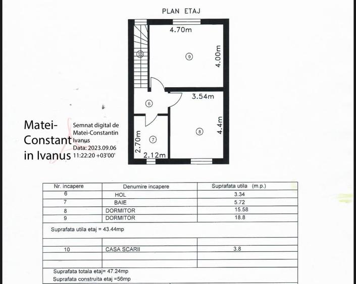 Casă individuală cu 3 camere cu Teren 240 Mp în Chiajna
