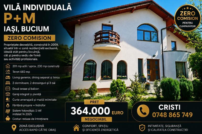 Casă individuală cu 4 camere cu Teren 660 Mp în Bucium