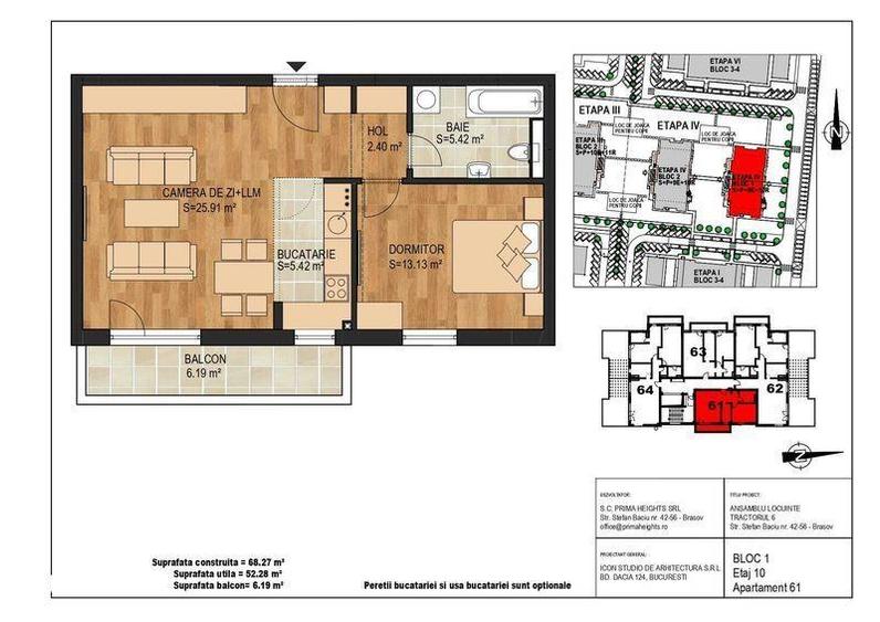 Apartament 2 camere Finalizat in Tractorul - 4
