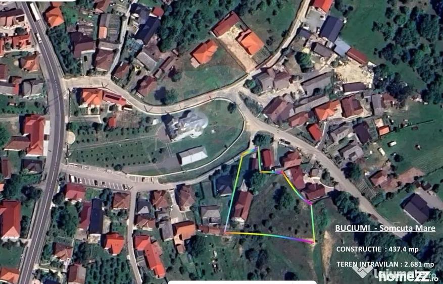 Casă cu 7 camere cu Teren 2681 Mp în Buciumi
