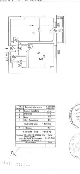 Apartament cu 2 camere în Apărătorii Patriei