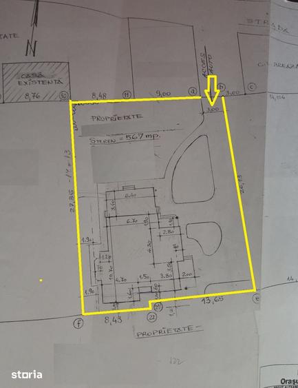 Casă cu 6 camere cu Teren 567 Mp în Central