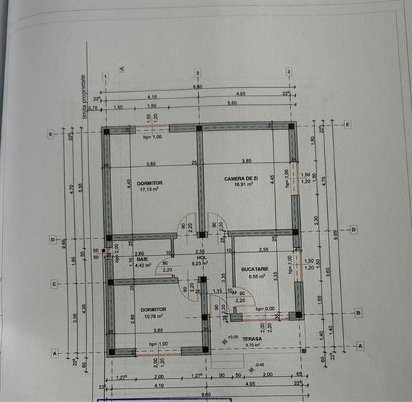 Casă individuală cu 3 camere cu Canalizare în Cârcea