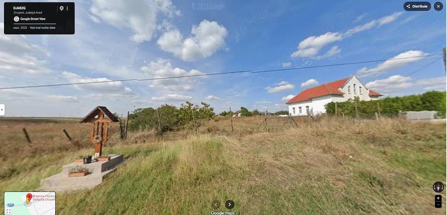 Teren de 1440 mp, în Cruceni