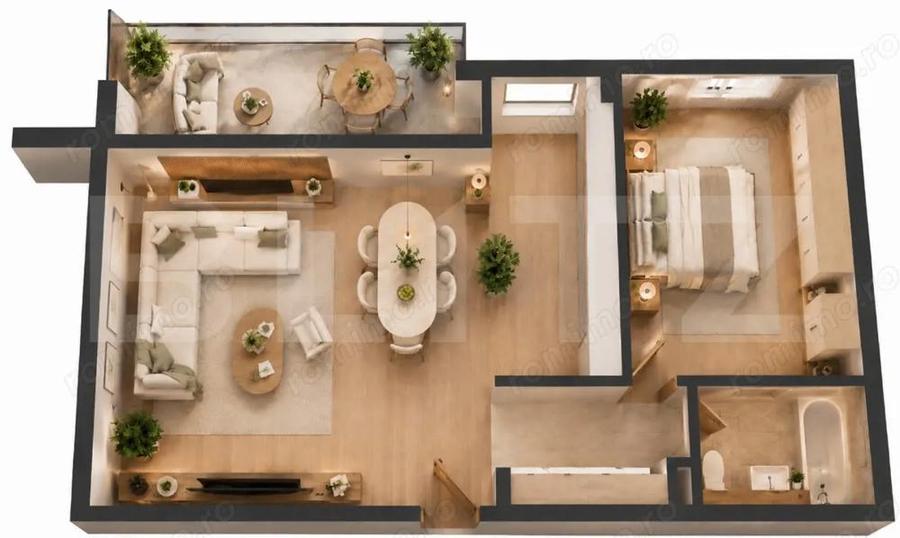 APARTAMENT 2 CAMERE | INTRE LACURI | CU CF - 1