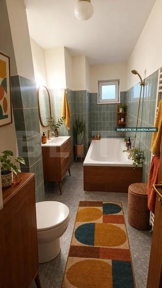 Apartament cu 2 camere semidecomandat, mobilat în Astra