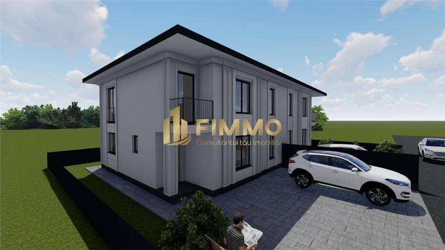 Duplex cu 4 camere cu Canalizare în Ipotești