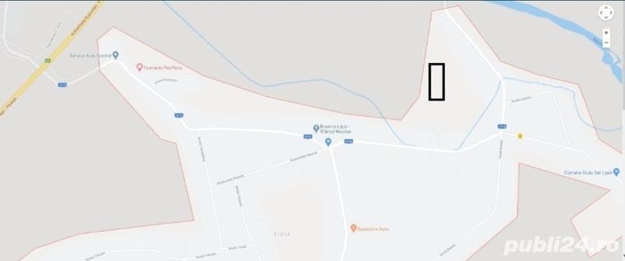 Teren de 7400 mp, în Lipia
