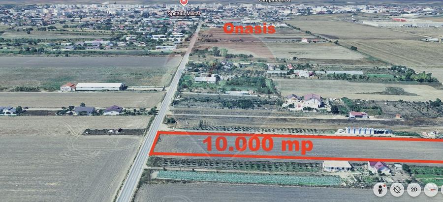 Teren agricol extravilan de 10128 mp, în Est