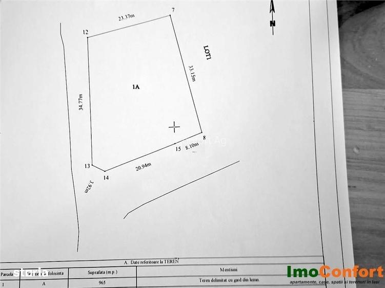 965mp intravilan Aroneanu, pozitie superba