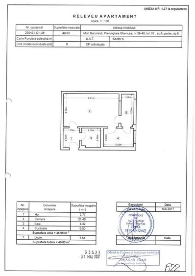 Garsonieră 41 mp, bloc 2017, centrală, 5 min metrou Râul Doamnei - 8