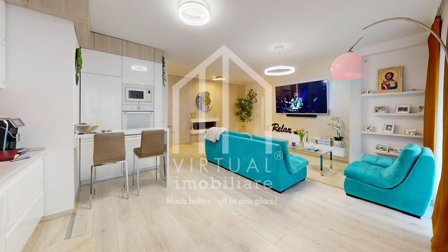 Apartament cu 3 camere decomandat, mobilat în Piața Cluj