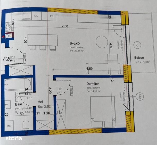 Apartament cu 2 camere în Dâmbul Rotund