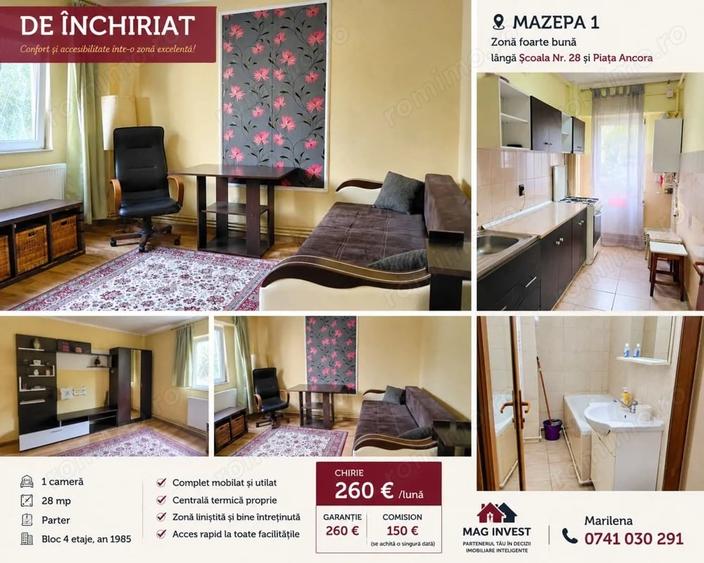 Garsonieră decomandată în Mazepa 1