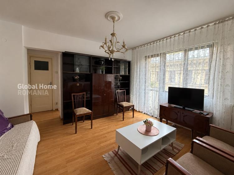 Apartament cu 2 camere semidecomandat, mobilat în Calea Victoriei