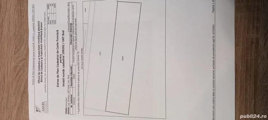 Teren de 5000 mp, în Bod