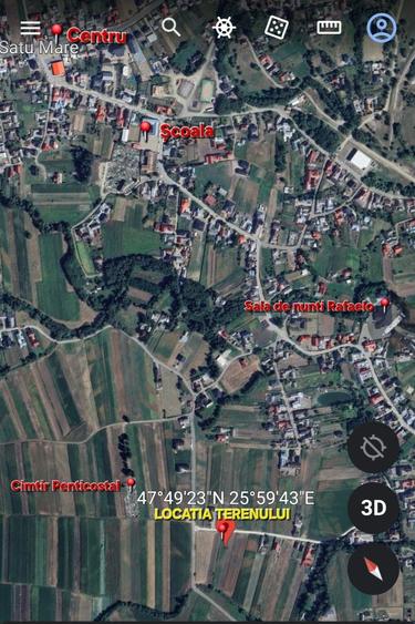Teren de 3506 mp, în Satu Mare